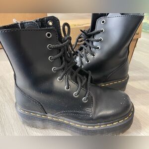 Dr. Martens Black Leather Boots Jadon  37